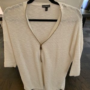 Excellent condition white oversized sweater!